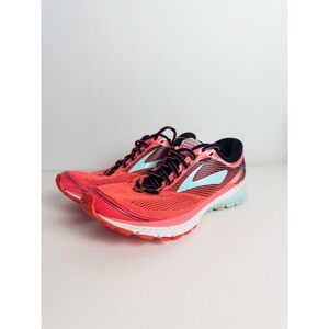 Brooks Ghost 10 Running Shoes Womens US‎ 8 CM 25 Pink Aqua Sneakers